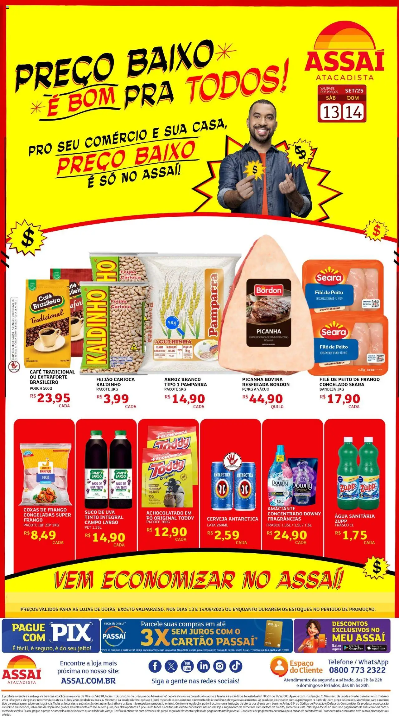 Assaí Atacadista folheto "Encarte - GO" válido a partir de 13/09/2025 - número de página 1