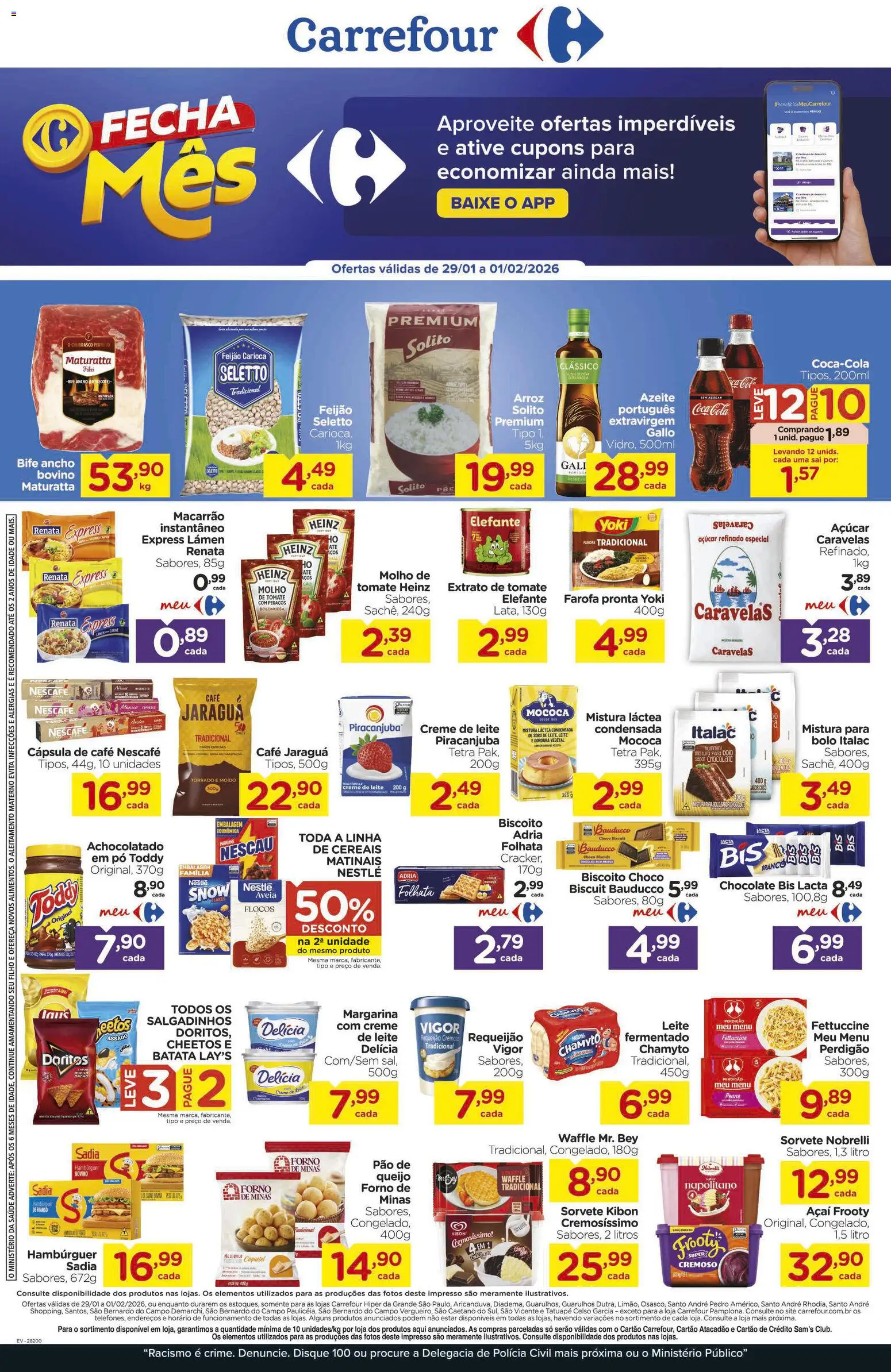 Pré-Visualização do folheto "Ofertas FDS" da loja Carrefour válido a partir de 29/01/2026