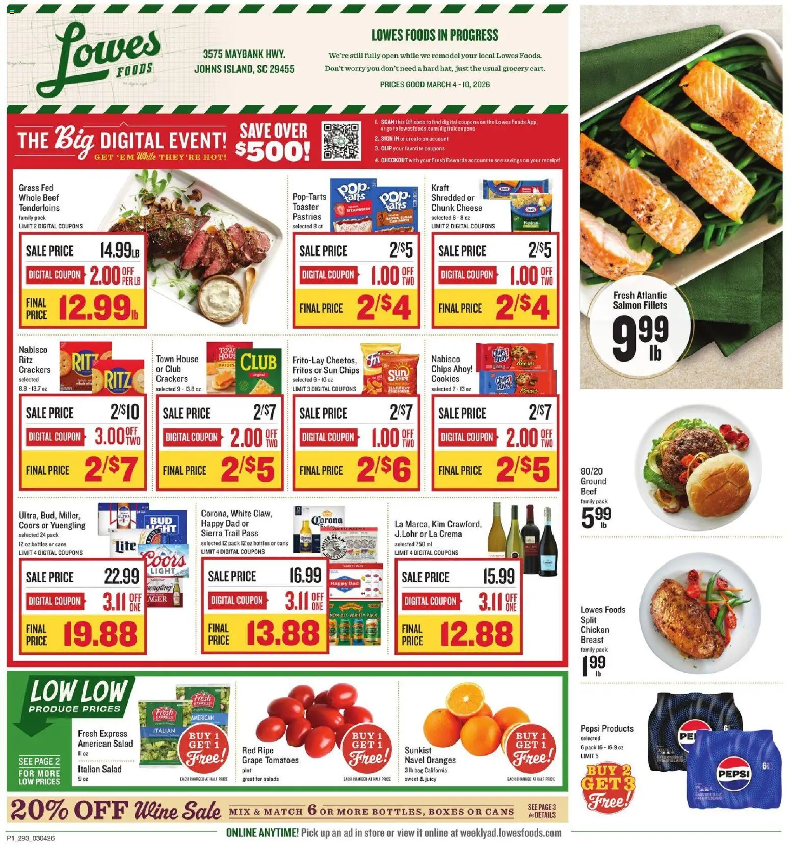 Ad Preview of Lowes Foods Lowes Foods Weekly Ad - SC from 03/04/2026
