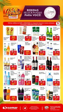 Pré-Visualização do folheto "Ofertas Adega" da loja Semar Supermercado válido a partir de 30/01/2026