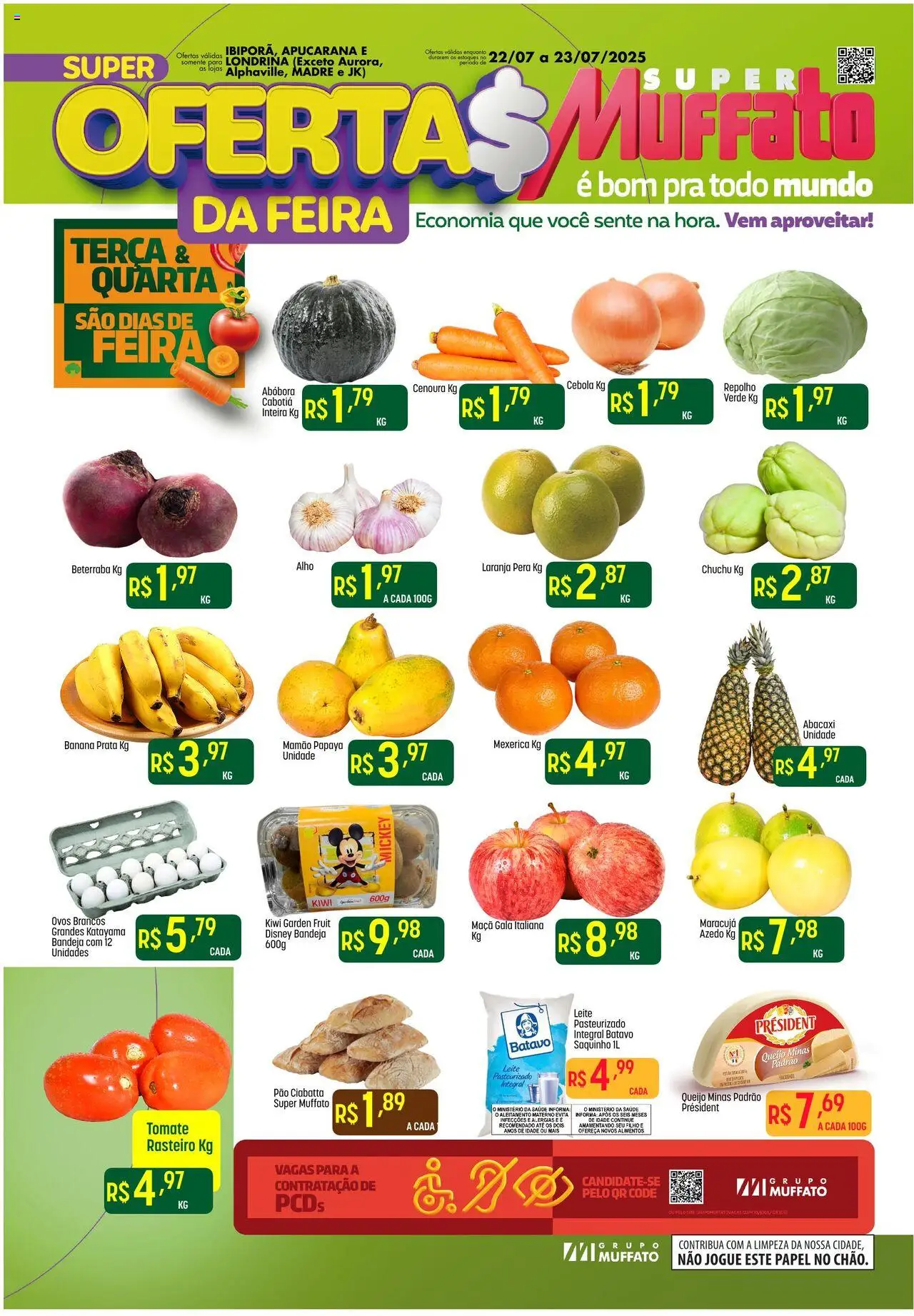 Super Muffato folheto "Ofertas da Feira" válido a partir de 22/07/2025 - número de página 1