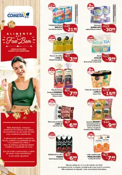 Pré-Visualização do folheto "Ofertas Alimento Que Faz Bem" da loja Cometa Supermercados válido a partir de 13/10/2025
