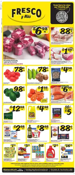 Ad Preview of Fresco y Más Weekly Ad from 10/29/2025 | Page: 1