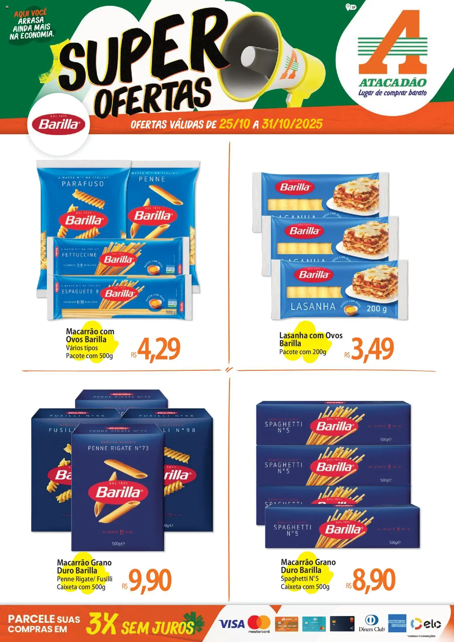 Atacadão folheto "Ofertas - SP" válido a partir de 25/10/2025 - número de página 1