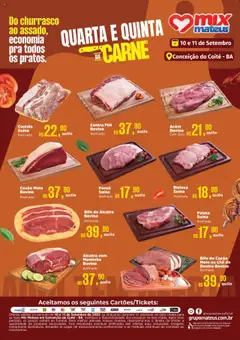 Pré-Visualização do folheto "Ofertas Quarta e Quinta da Carne" da loja Mateus válido a partir de 10/09/2025