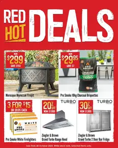 Preview of catalogue Red Hot Deals from shop Barbeques Galore valid 22/10/2025