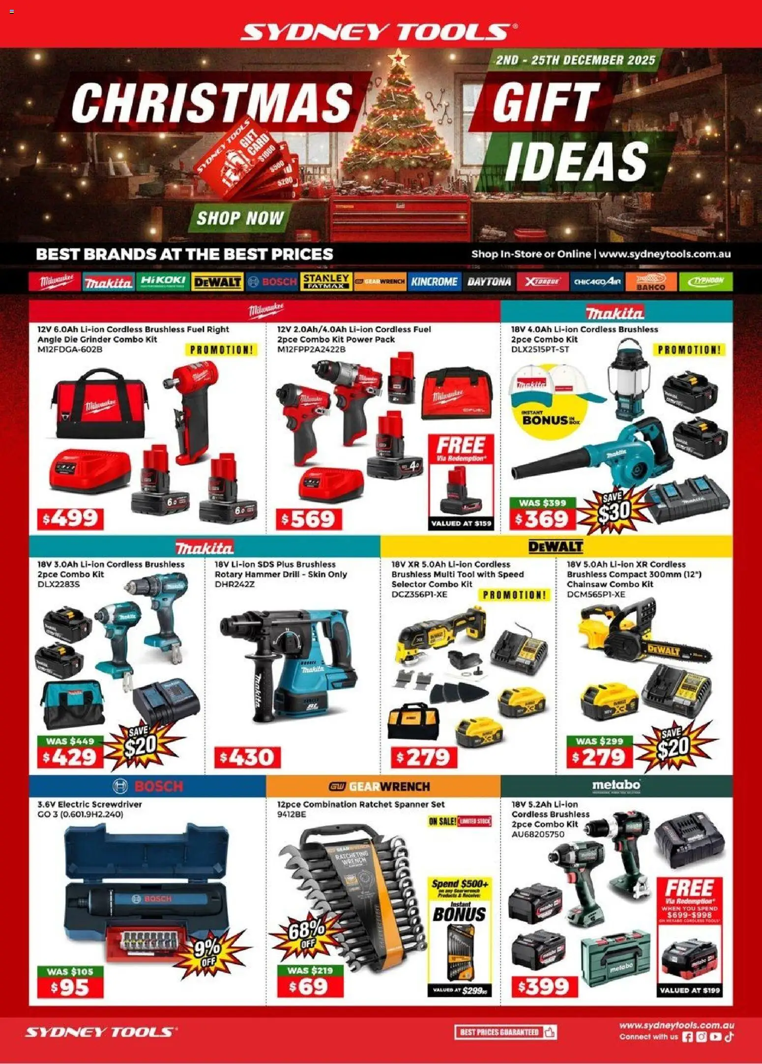 Preview of catalogue Catalogue from shop Sydney Tools valid 02/12/2025