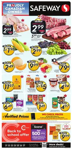 Preview of leaflet Weekly flyer / circulaire from shop Safeway is valid from Aug 21, 2025