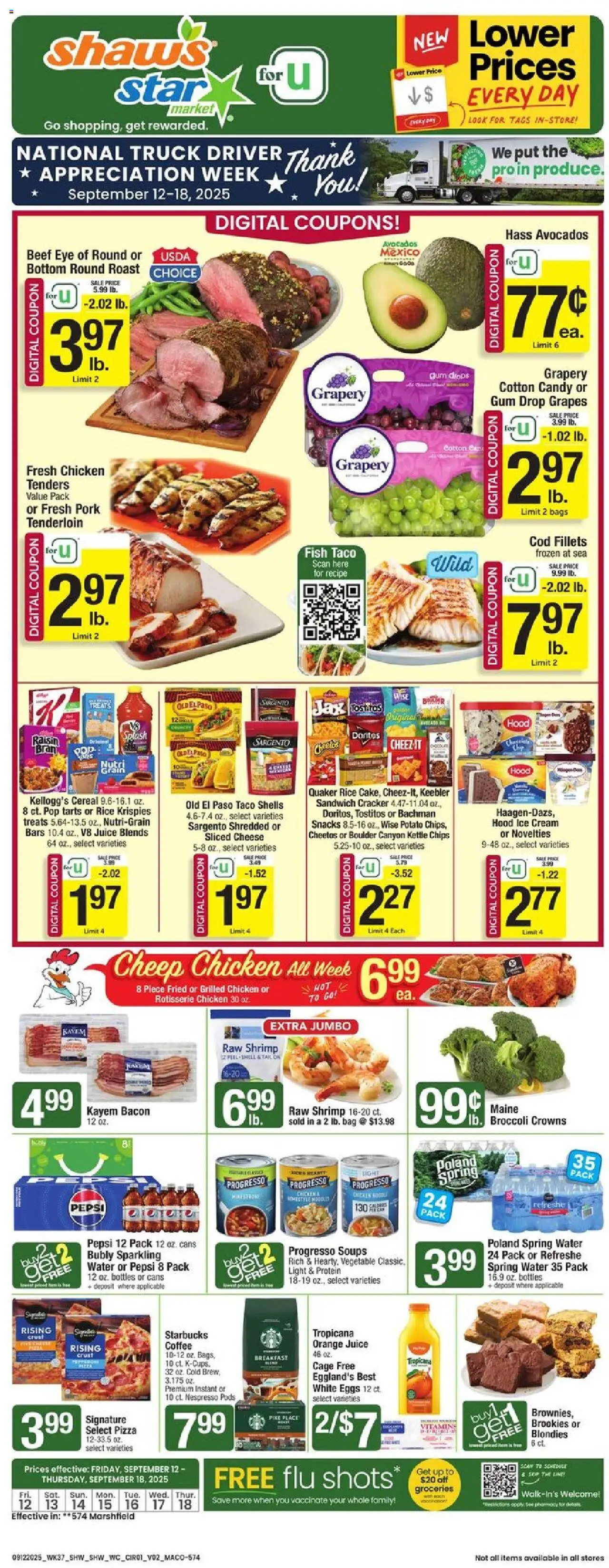 Star Market Weekly Ad - MA from 09/12/2025 - Flyer - Page number 1