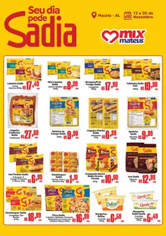 Pré-Visualização do folheto "Ofertas Festival da Sadia" da loja Mateus válido a partir de 13/11/2025