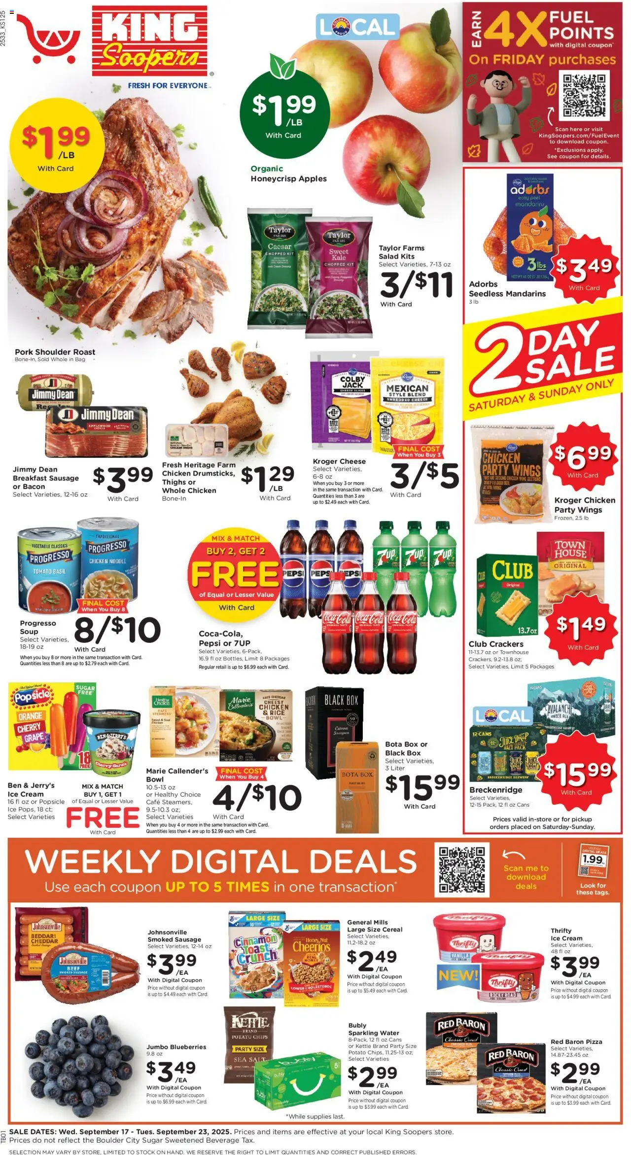 King Soopers Weekly Ad from 09/17/2025 - Flyer - Page number 1