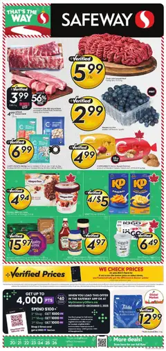 Preview of leaflet Weekly flyer / circulaire from shop Safeway is valid from Nov 20, 2025