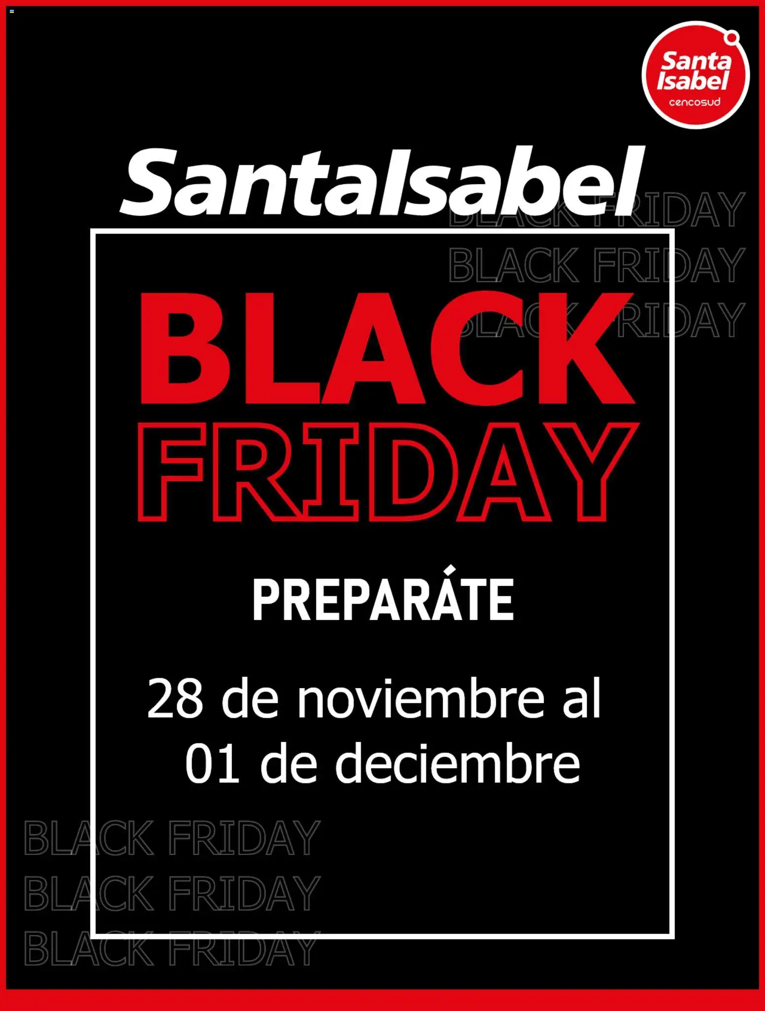 Folleto de la tienda Santa Isabel válido desde el 26.11.2025 