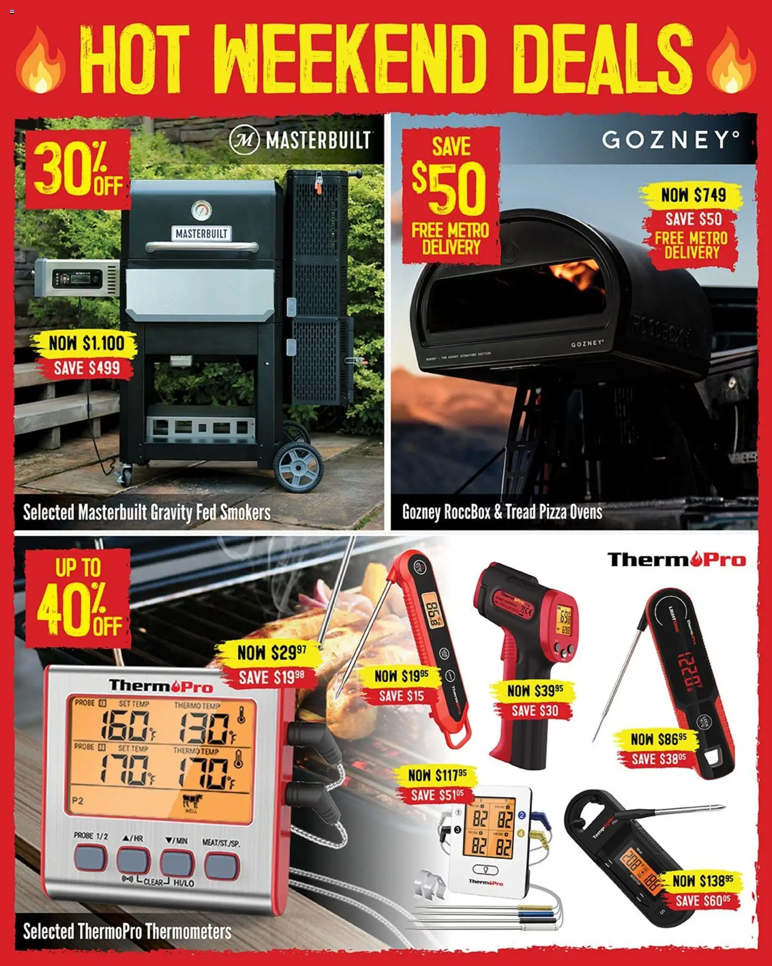 Preview of catalogue Hot Weekend Deals from shop Barbeques Galore valid 30/01/2026