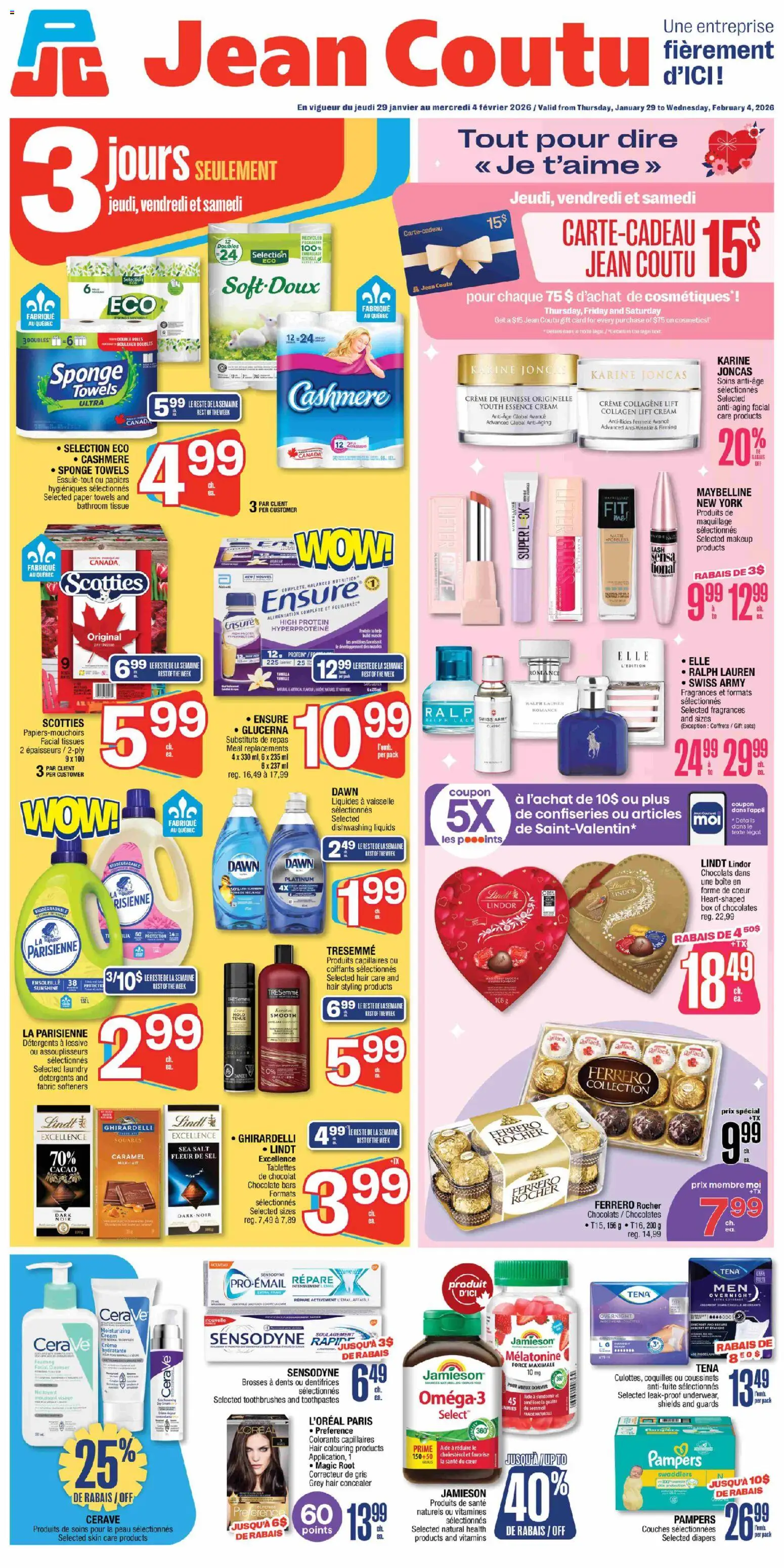 Preview of leaflet Circulaire from shop Jean Coutu is valid from Jan 29, 2026