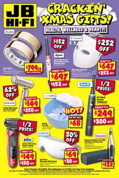 Preview of catalogue Crackin' xmas Gifts from shop JB Hi-Fi valid 18/12/2025