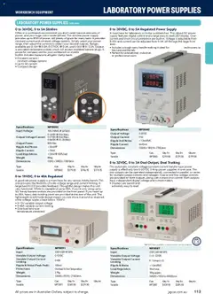 Preview of catalogue Engineering & Scientific Catalogue 2025/2026 from shop Jaycar valid 09/07/2025 | Page: 113