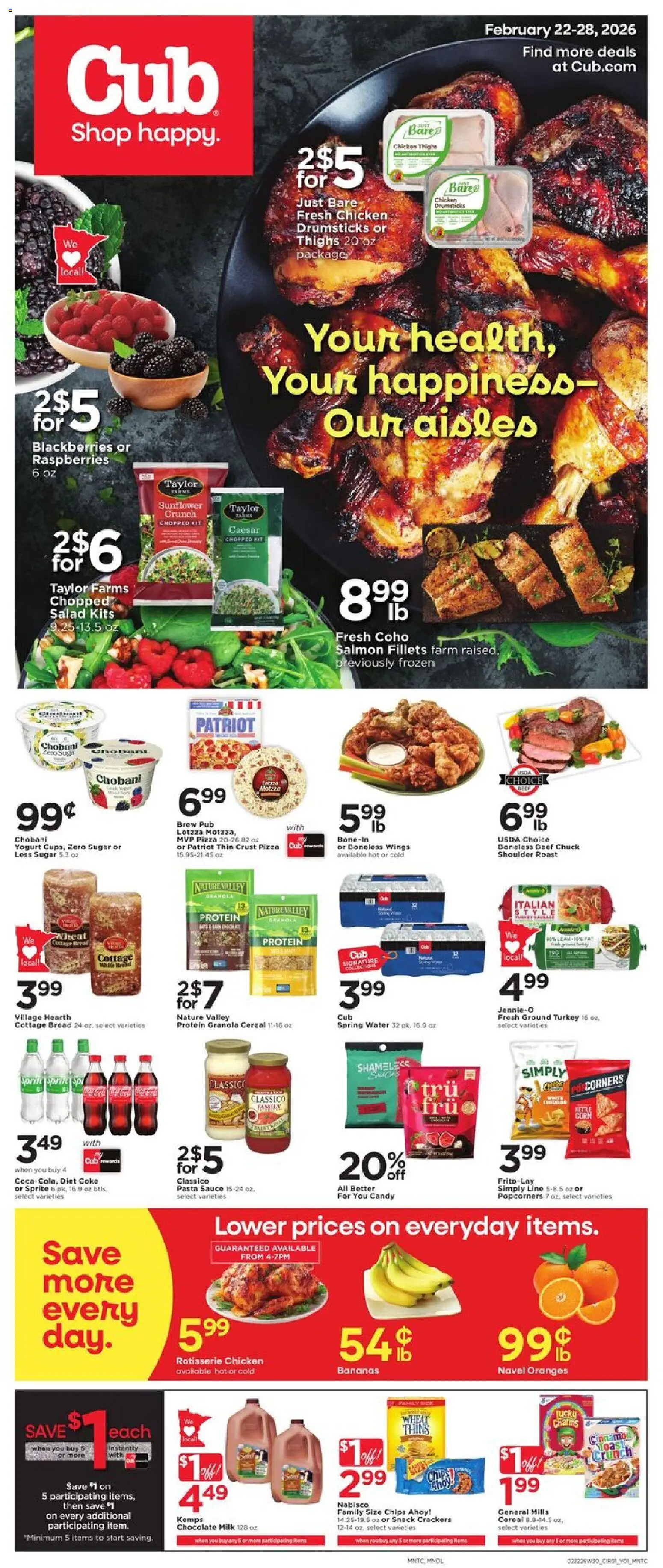 Ad Preview of Cub Foods Weekly Ad from 02/22/2026