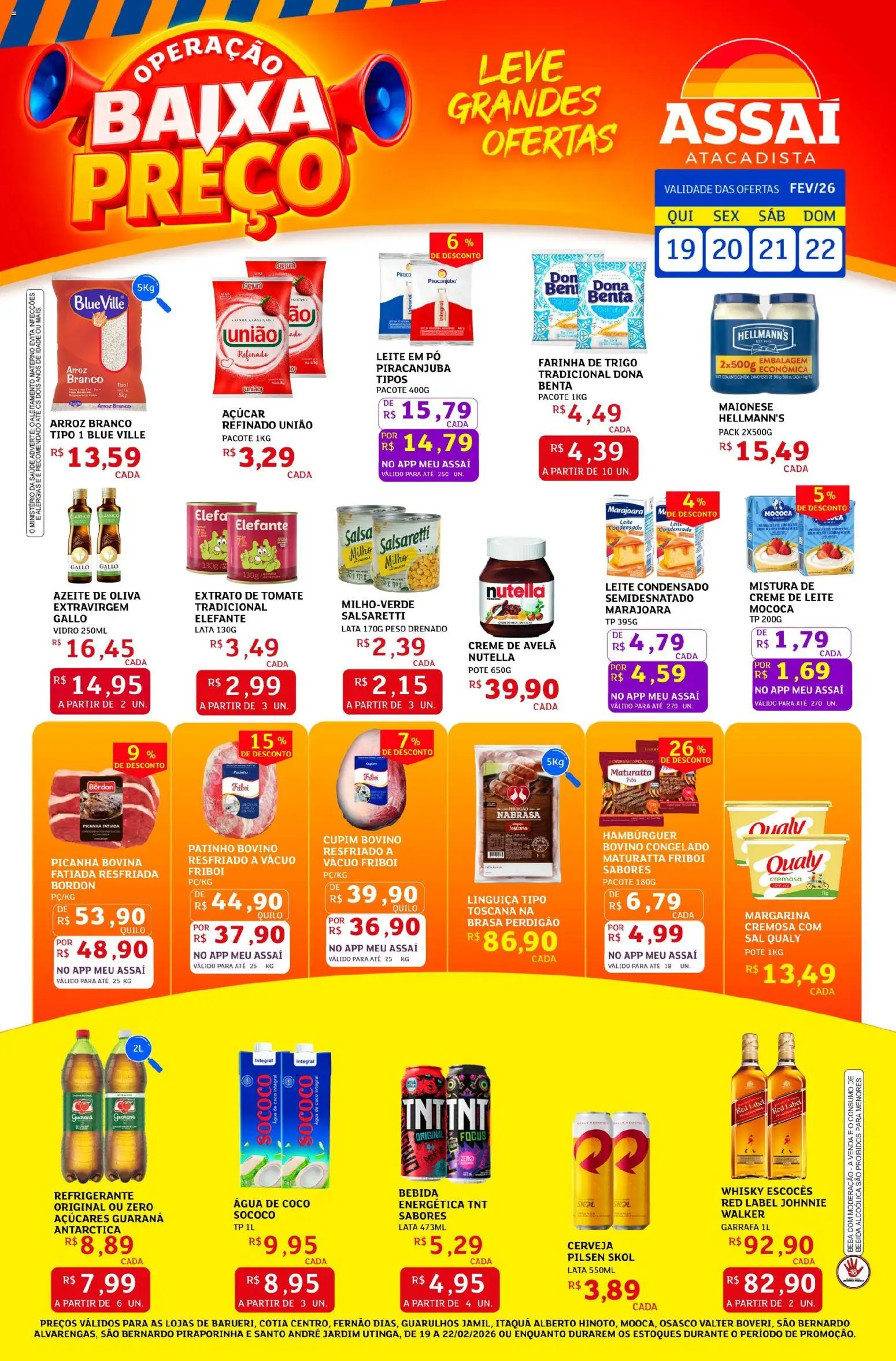 Pré-Visualização do folheto "Encarte - SP" da loja Assaí Atacadista válido a partir de 19/02/2026