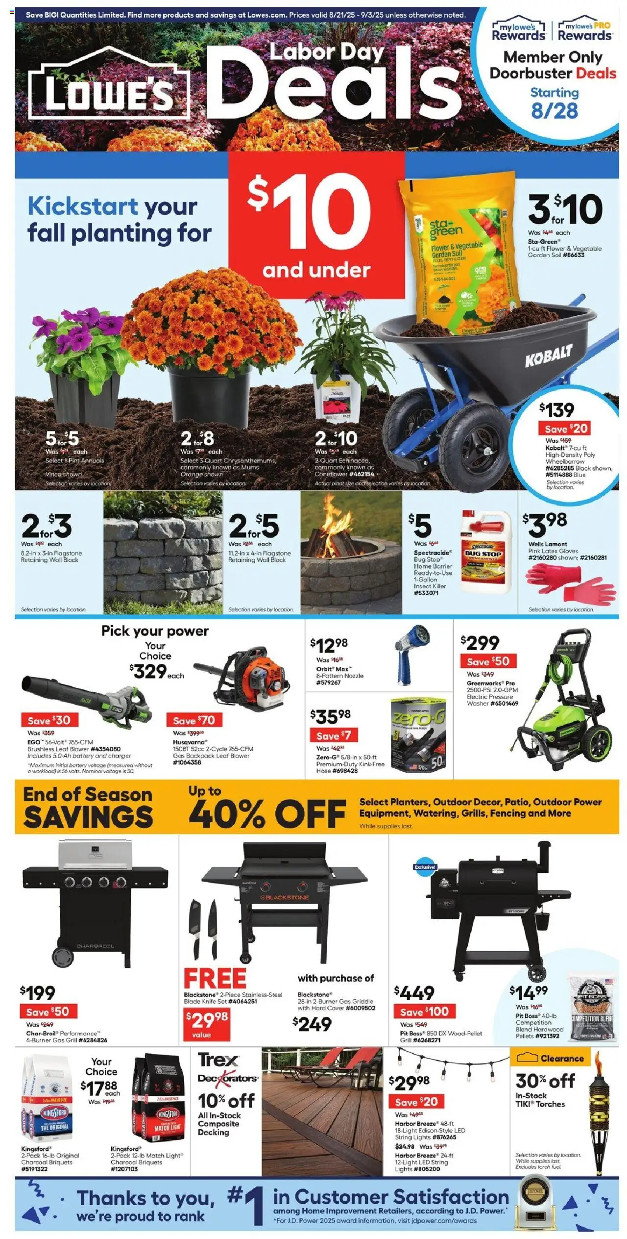 Lowe's Weekly Ad from 08/21/2025 - Flyer - Page number 1
