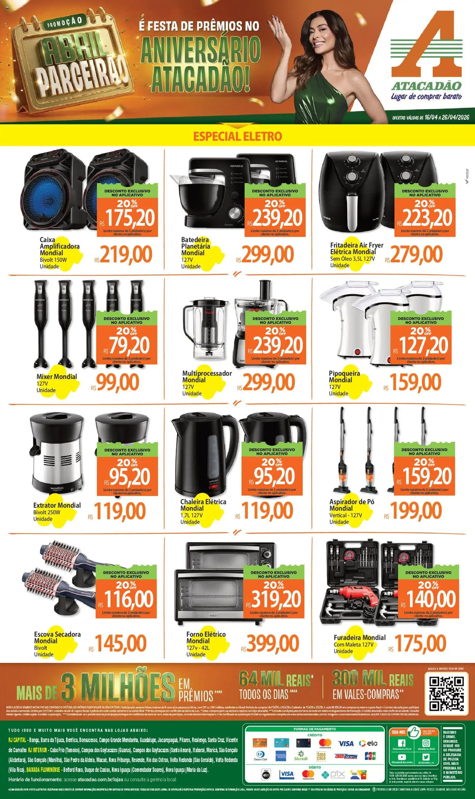 Pré-Visualização do folheto "Atacadão ofertas - RJ" da loja Atacadão válido a partir de 16/04/2026
