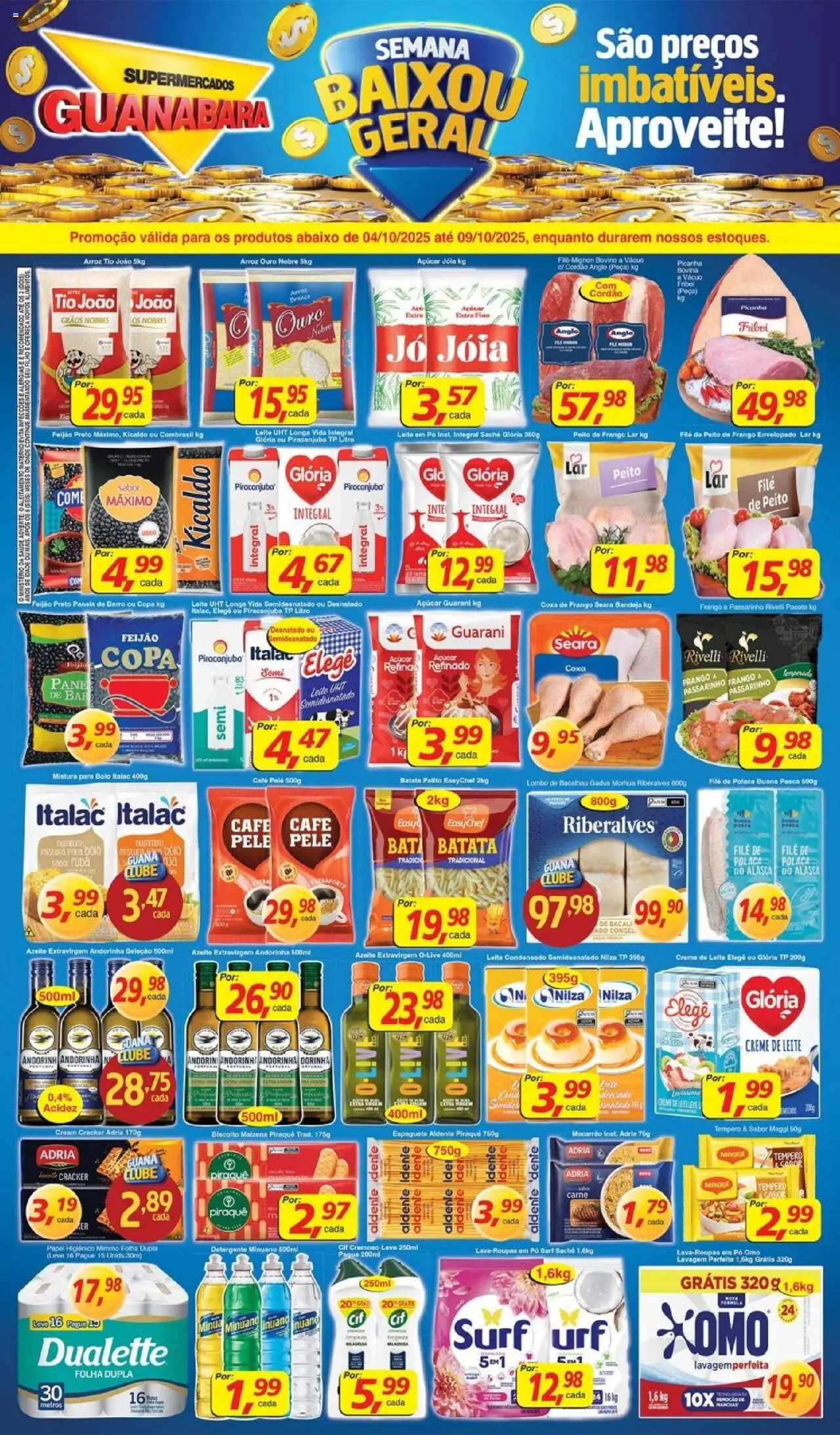 Supermercados Guanabara folheto "Encarte" válido a partir de 04/10/2025 - número de página 1