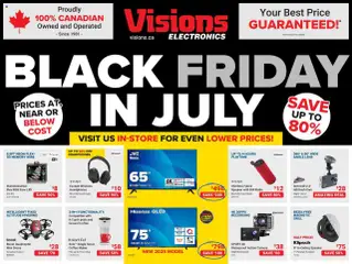 Preview of leaflet Weekly flyer / circulaire from shop Visions is valid from Jul 25, 2025