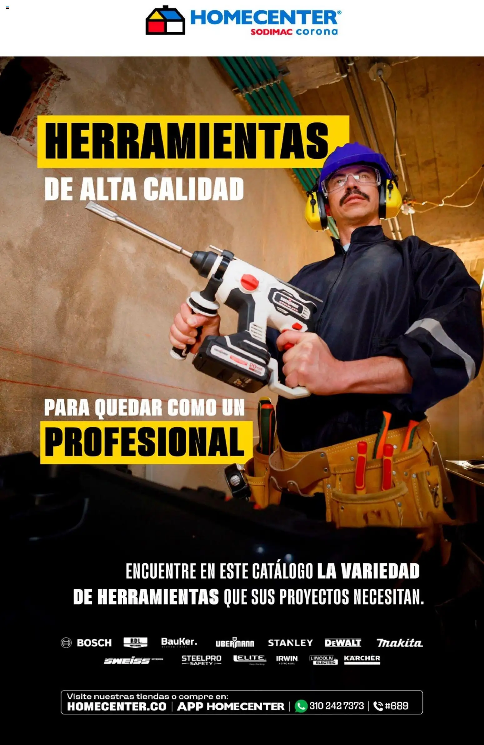  Vista previa del prospecto Herramientas 2 2025 del almacen Homecenter válida del 11/11/2025 al 12/12/2025