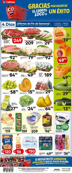 Vista previa las ofertas de la tienda Calimax - Folleto Mexicali desde el 22/08/2025 