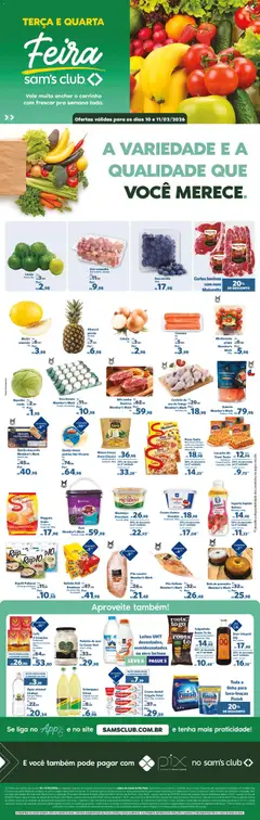 Pré-Visualização do folheto "Ofertas Feira" da loja Sam's Club válido a partir de 10/02/2026