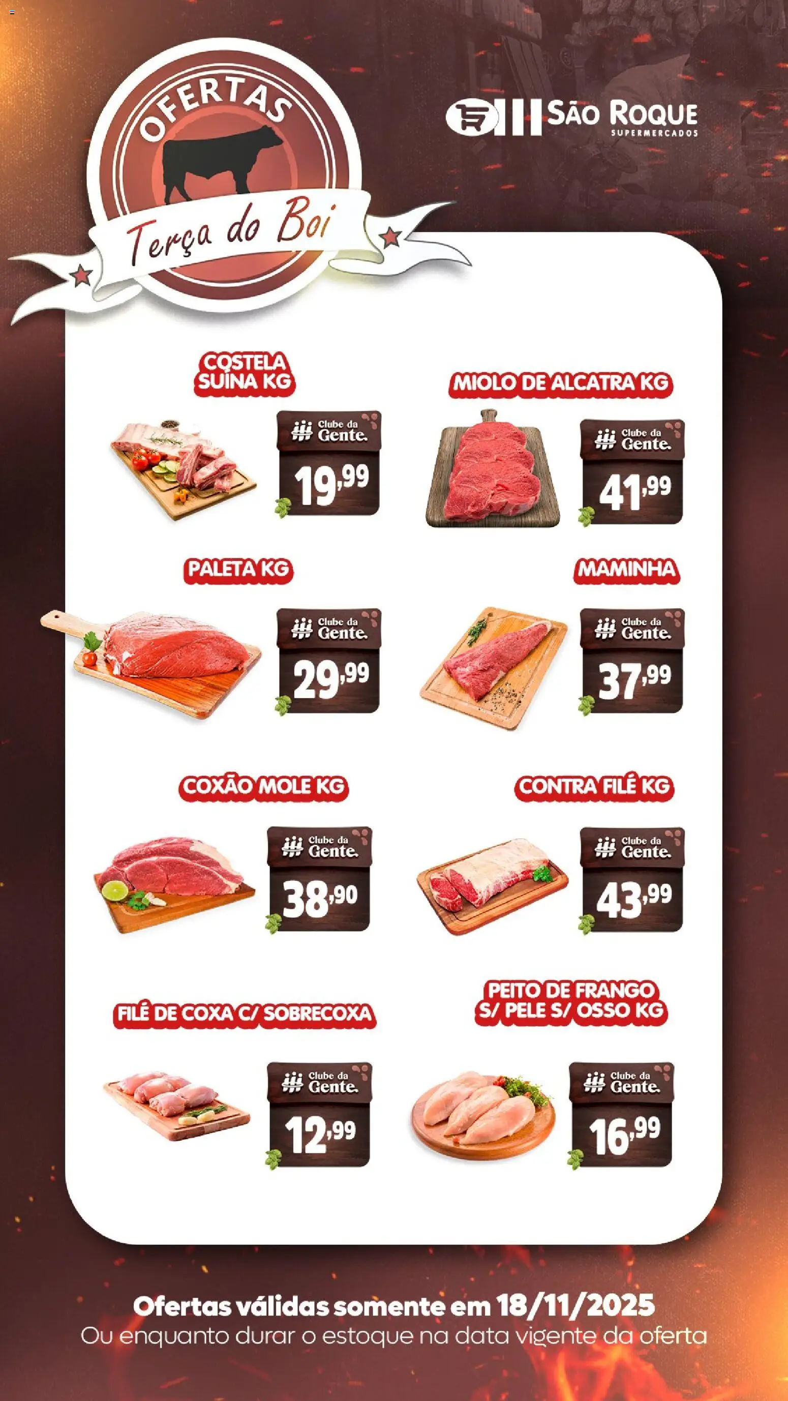 Pré-Visualização do folheto "Ofertas da semana" da loja São Roque Supermercados válido a partir de 18/11/2025