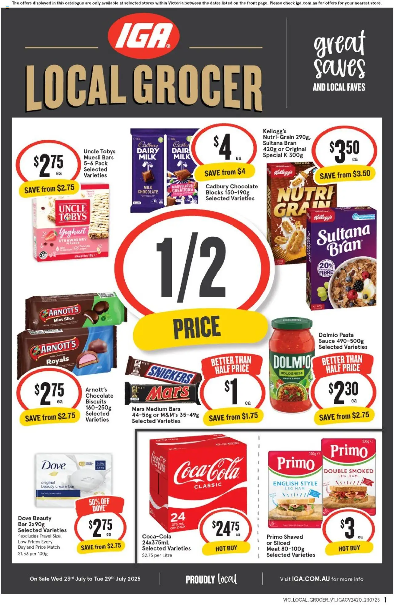 IGA catalogue valid from 23/07/2025 - page 1