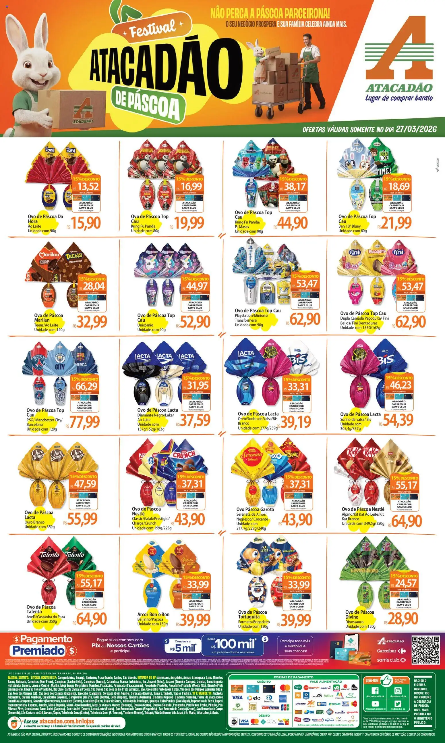 Pré-Visualização do folheto "Atacadão ofertas - SP" da loja Atacadão válido a partir de 27/03/2026