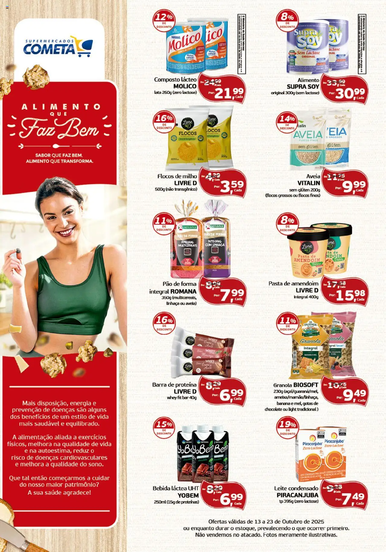 Cometa Supermercados folheto "Ofertas Alimento Que Faz Bem" válido a partir de 13/10/2025 - número de página 1