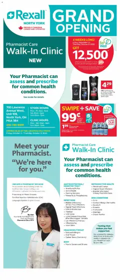 Preview of leaflet Grand Opening Toronto from shop Rexall is valid from Oct 03, 2025