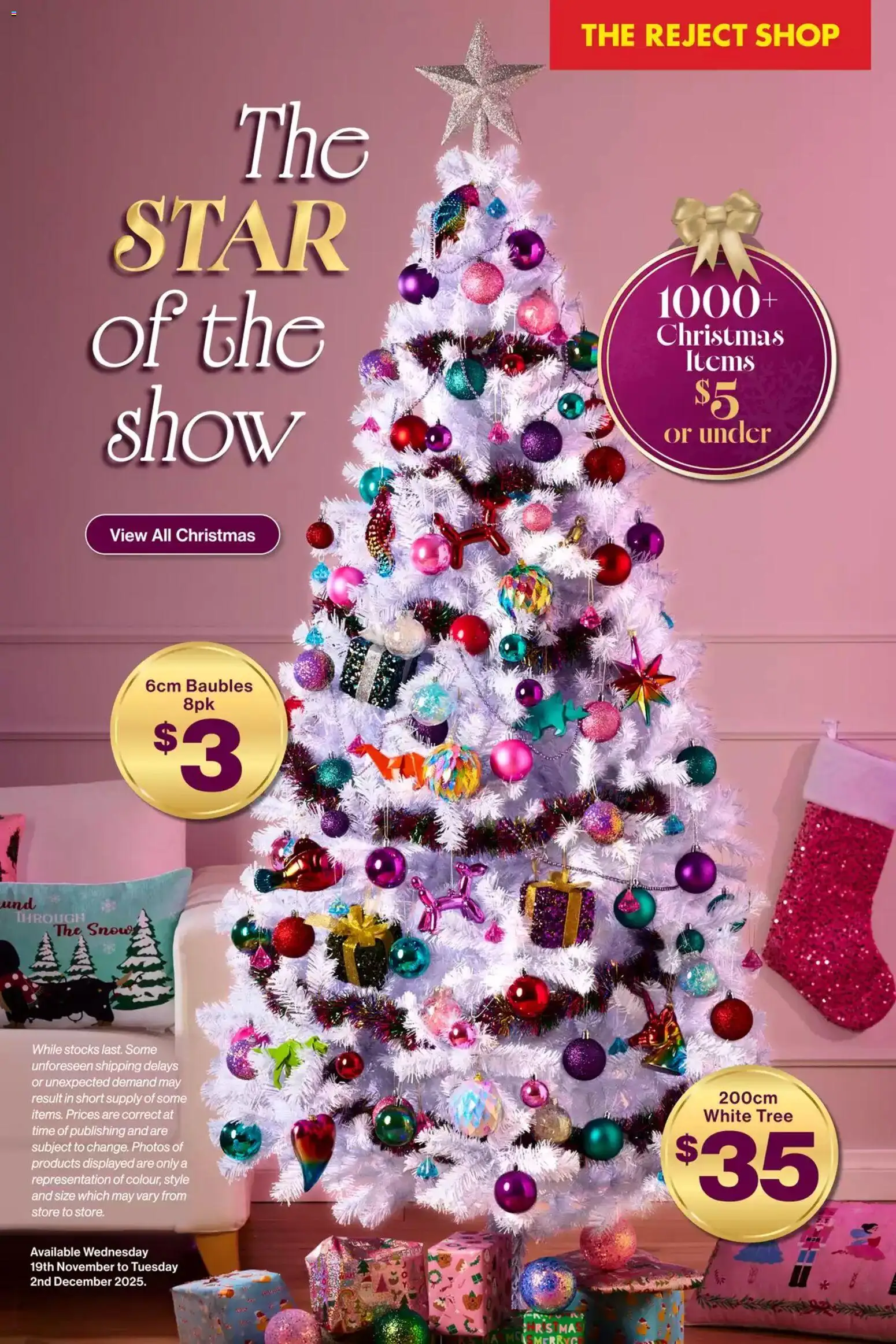 Preview of catalogue Black Friday from shop The Reject Shop valid 19/11/2025