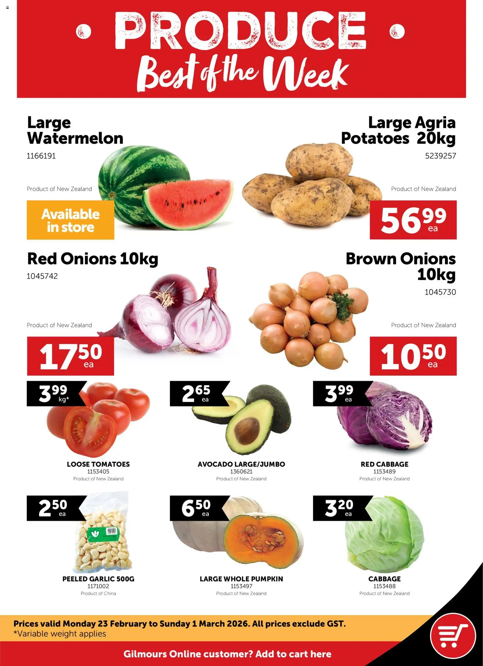 Preview of catalogue Catalogue from shop Gilmours valid 23 Feb 2026