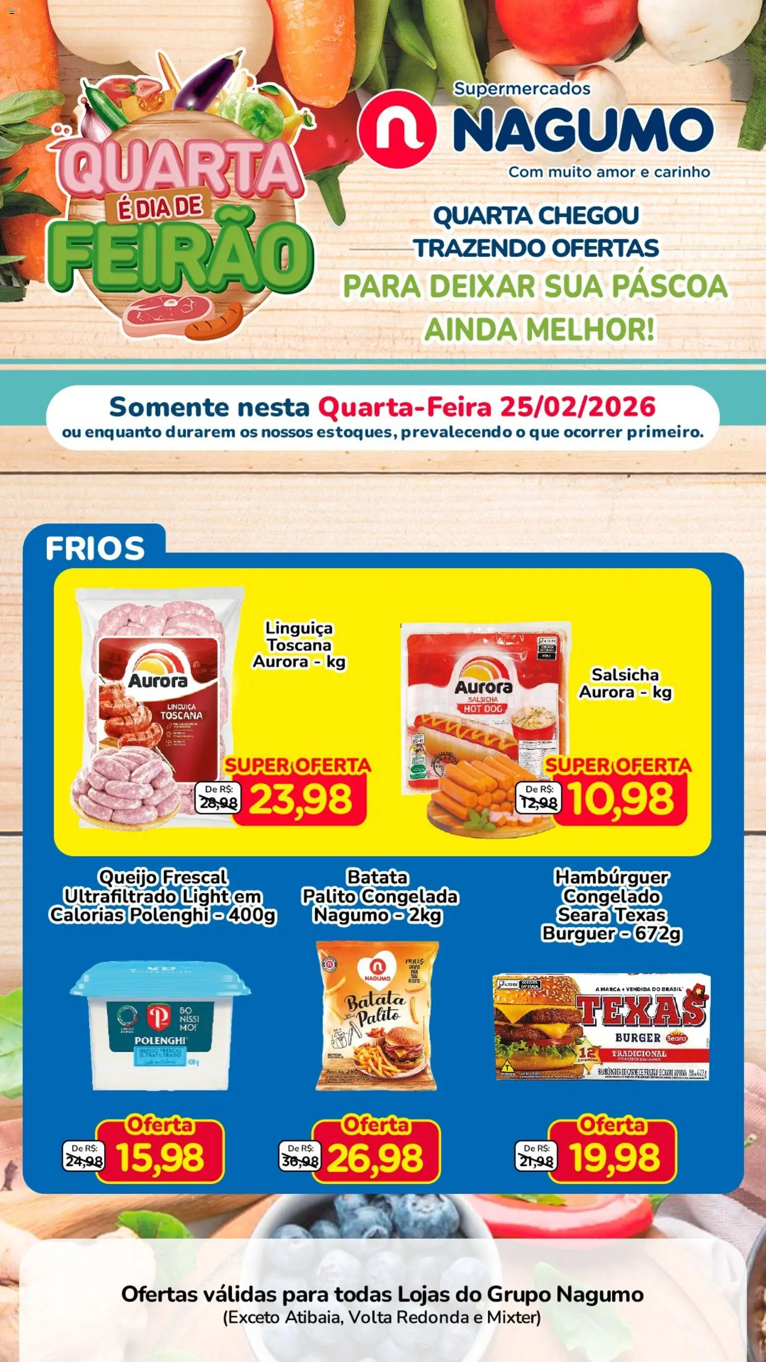 Pré-Visualização do folheto "Ofertas da semana" da loja Nagumo válido a partir de 25/02/2026