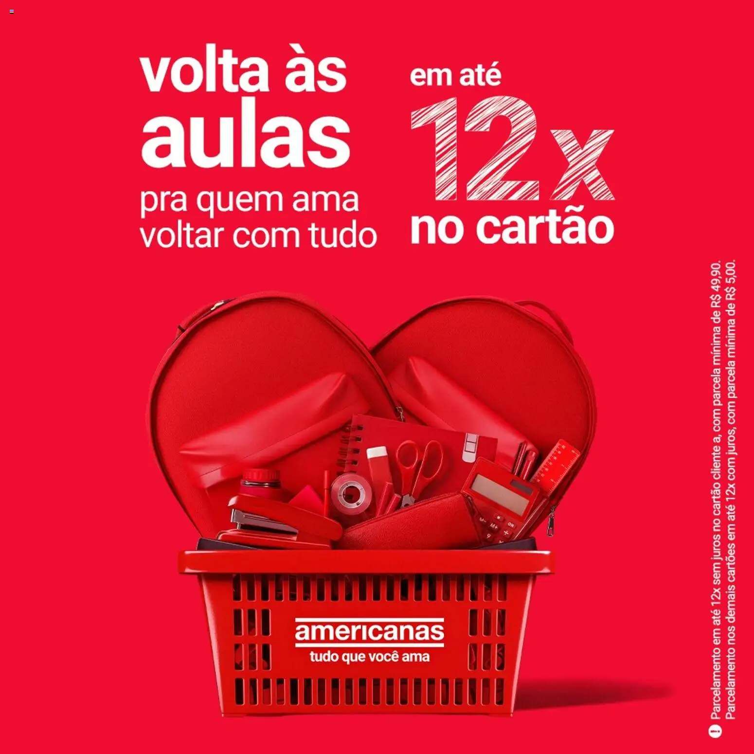 Pré-Visualização do folheto "Ofertas Voltas às Aulas" da loja Lojas Americanas válido a partir de 20/01/2026