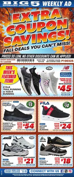 Ad Preview of Big 5 Sporting Goods Weekly Ad from 10/03/2025