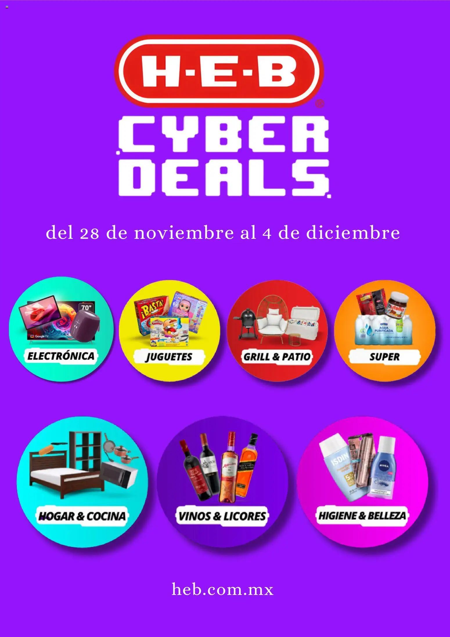 Vista previa las ofertas de la tienda H-E-B - Cyber Deals desde el 28/11/2025 