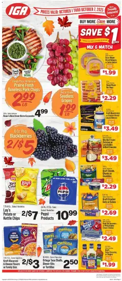 Ad Preview of IGA Weekly Ad from 10/01/2025