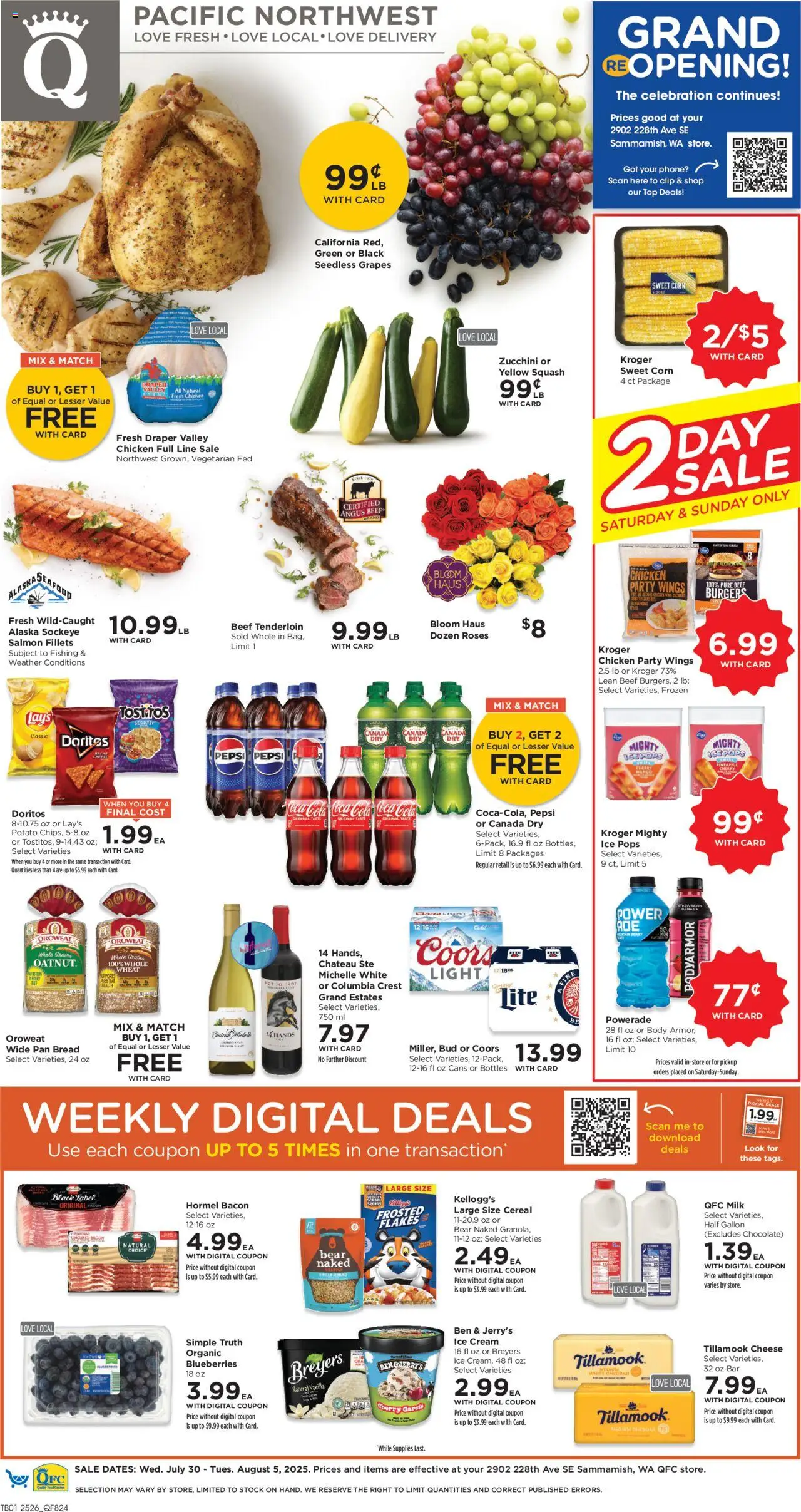 QFC Weekly Ad from 07/30/2025 - Flyer - Page number 1