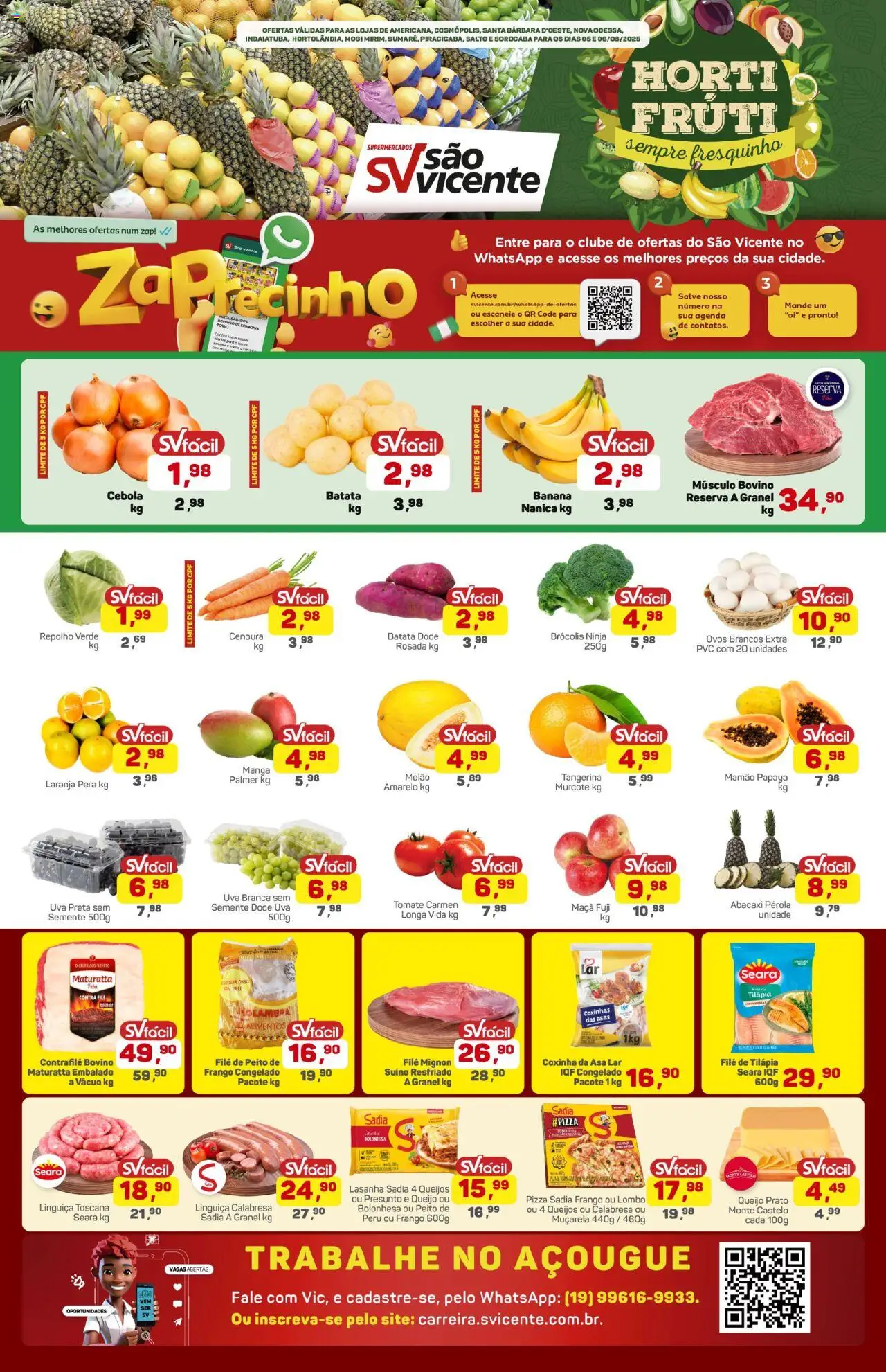 Supermercados São Vicente folheto "Ofertas da semana" válido a partir de 05/08/2025 - número de página 1