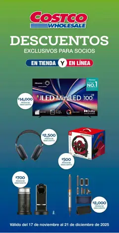 Vista previa las ofertas de la tienda Costco - Catálogo desde el 17/11/2025 