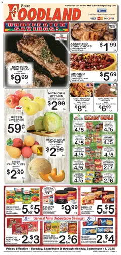 Ad Preview of Foodland Weekly Ad from 09/09/2025