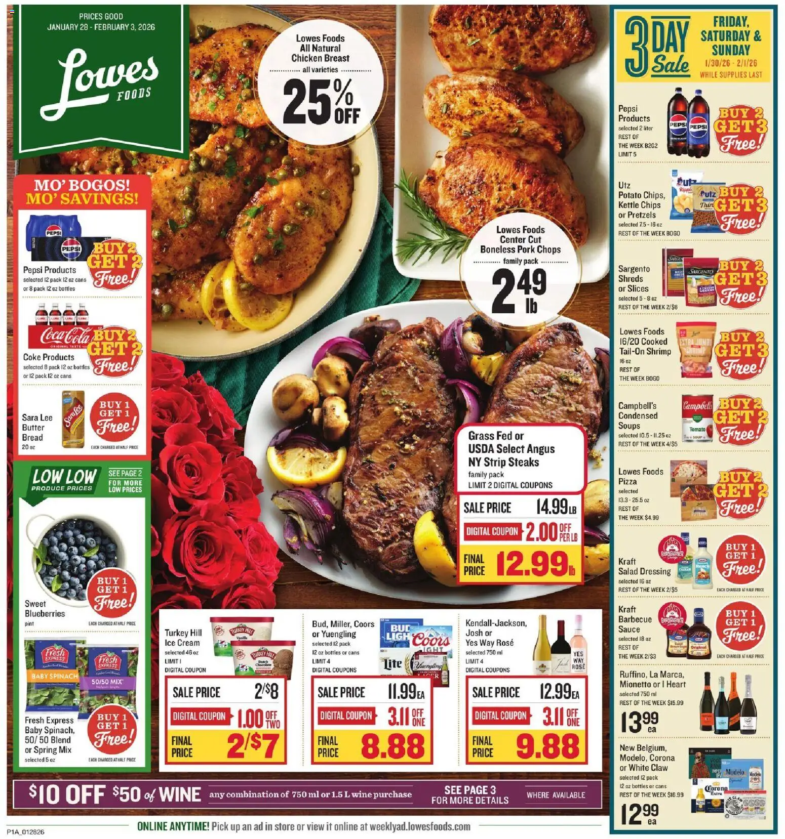 Ad Preview of Lowes Foods Weekly Ad from 01/28/2026