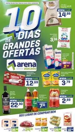 Pré-Visualização do folheto "Ofertas da semana" da loja Arena Atacado válido a partir de 08/08/2025