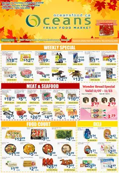 Un aperçu du dépliant Weekly Flyer - Mississauga du magasin Oceans est valide à partir 7 nov. 2025