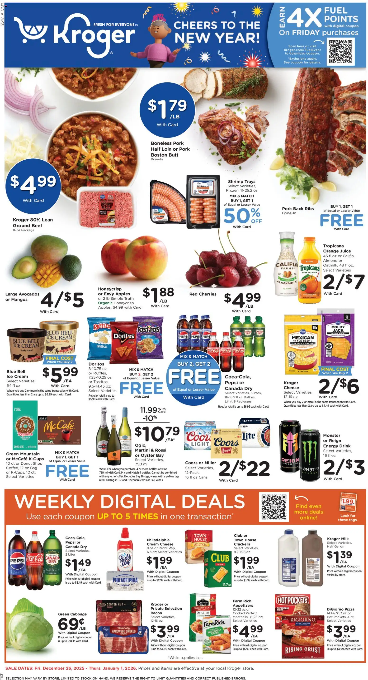 Ad Preview of Kroger Weekly Ad from 12/26/2025